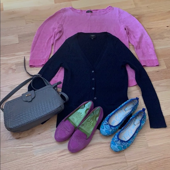 Talbots 💕💜 linen boatneck top - Picture 9 of 16